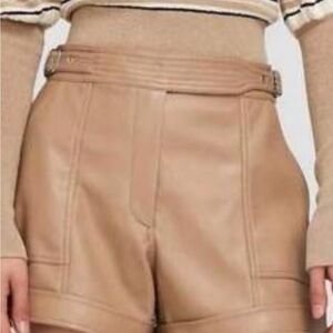 NWT JONATHAN SIMKHAI chace belted shorts in thorn Sz 4